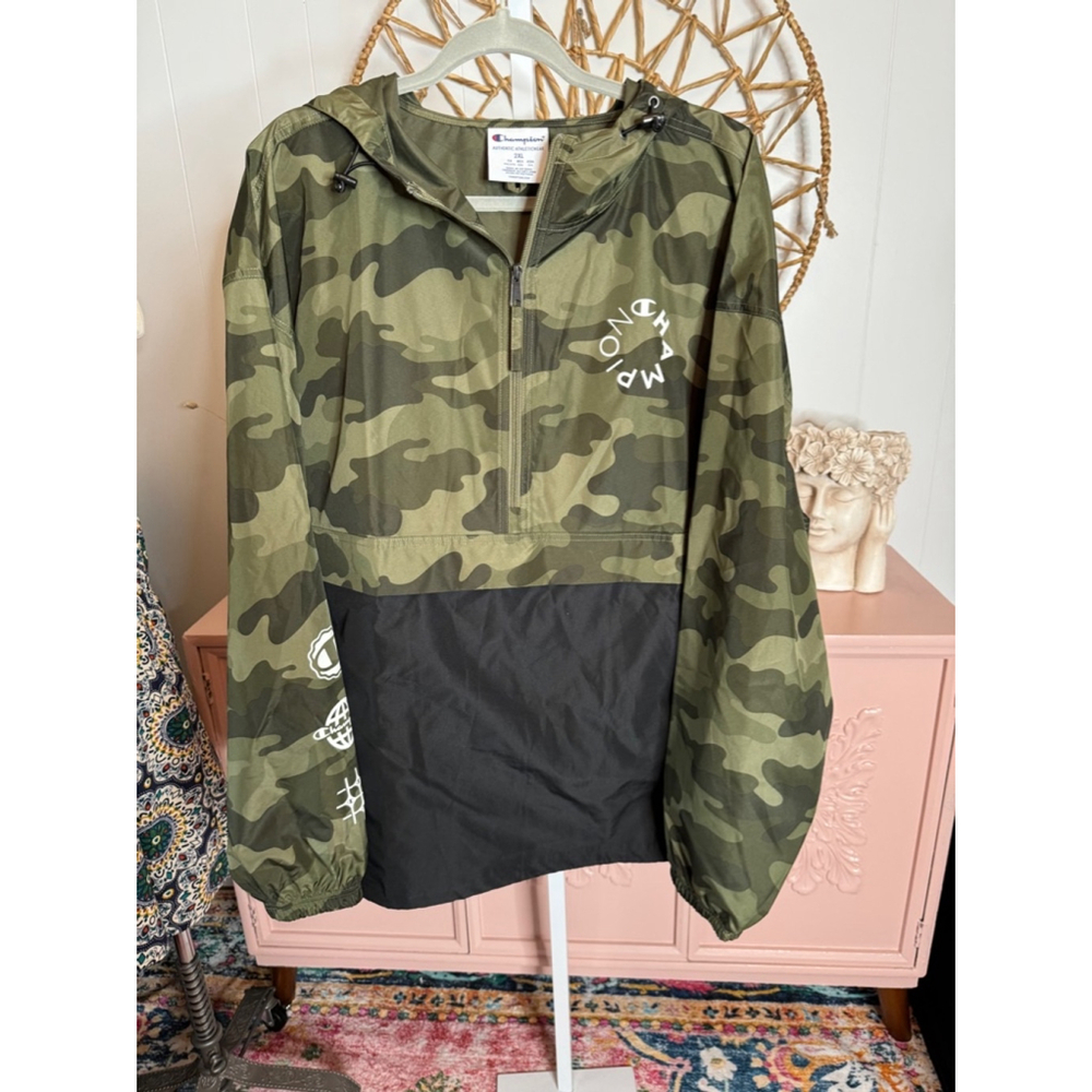 Men's Champion Jacket Green Camo‎ 2XL Never worn
